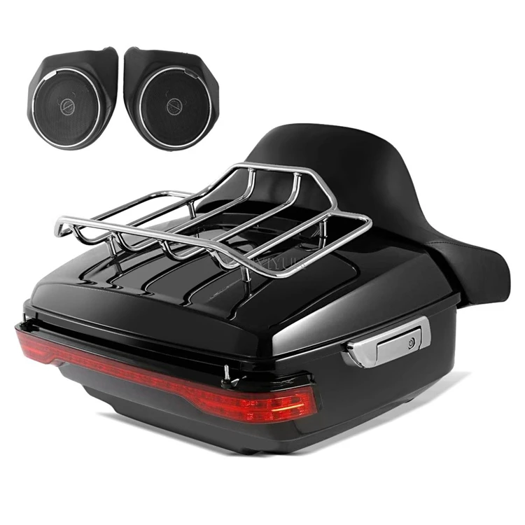 Верхний корпус для мотоцикла, задний багажник, комплект для Harley Touring road king street glide CVO 14-20