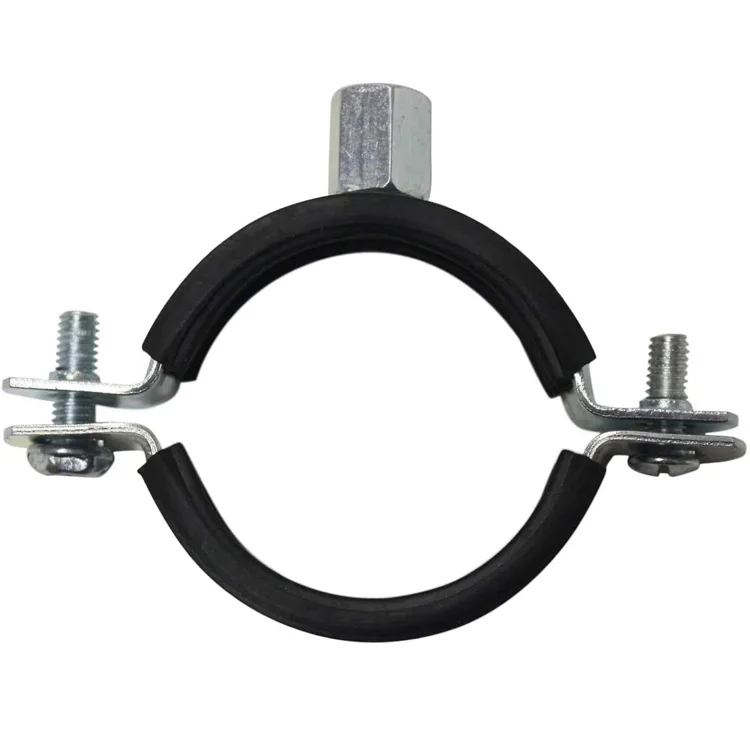Jutye Stainless Steel Metal strong adjustable hose pipe clip clamps with rubber