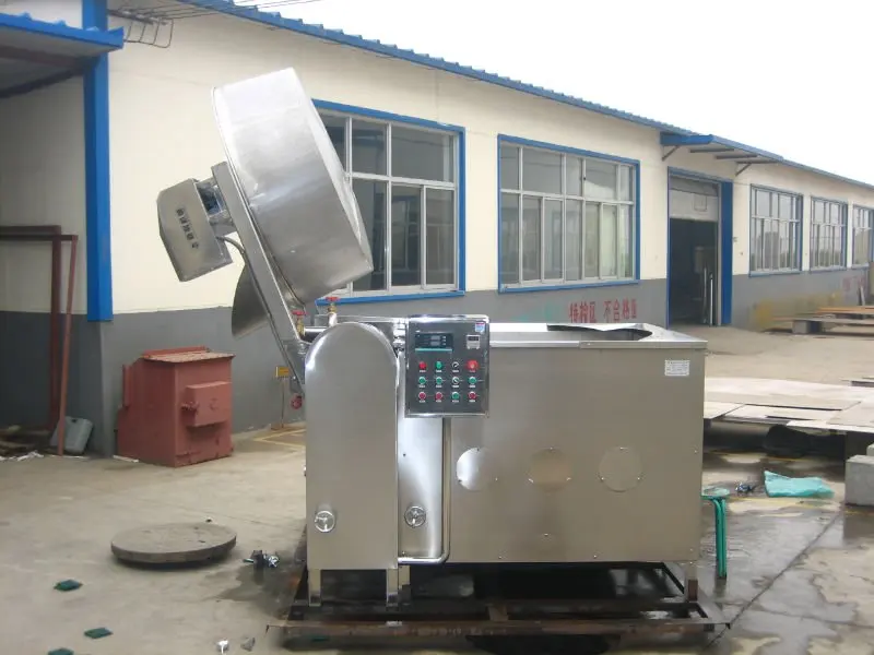 jiali commercial high efficiency fried chicken machine industrial frying machine continuous fryer