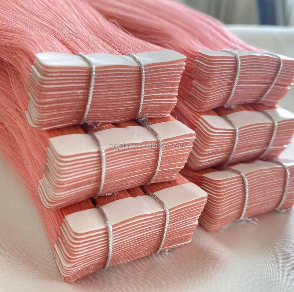 Top quality cambodian tape in hair  extension tape ins cuticle aligned human hair slim tape in hair extensions