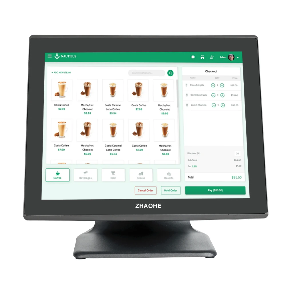 Restaurant ordering system Epos system Traditional desktop restaurant windows 10 pos terminal