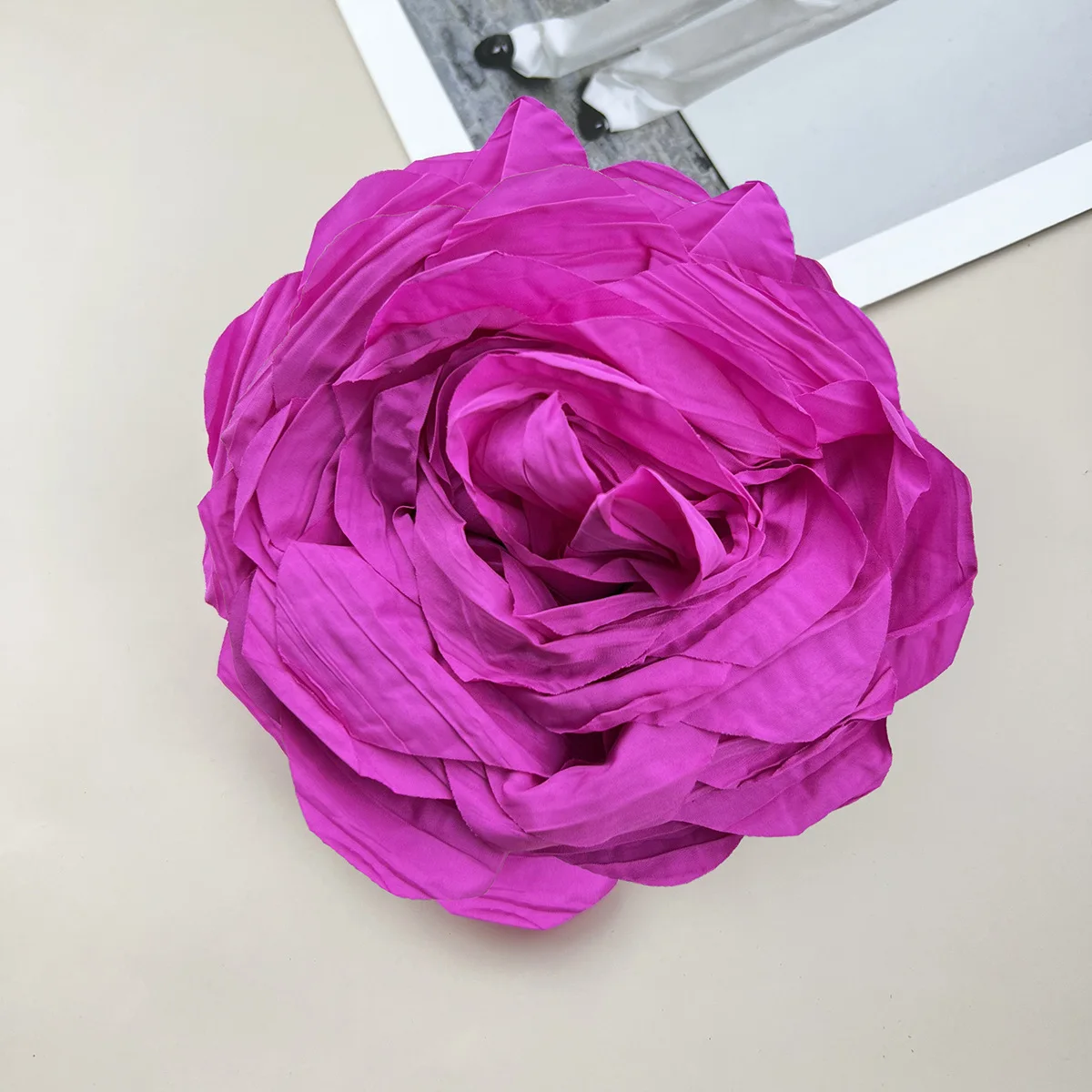 BOXUAN Premium Large Flower 17cm Temperament Brooch Brooch Pin Handmade  Flower Brooch For Women