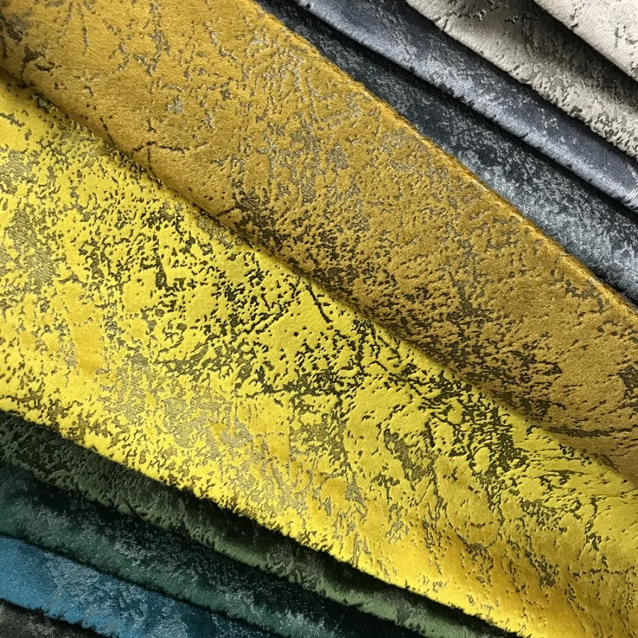bronzed upholstery velvet for home textile and golden look sofa fabric