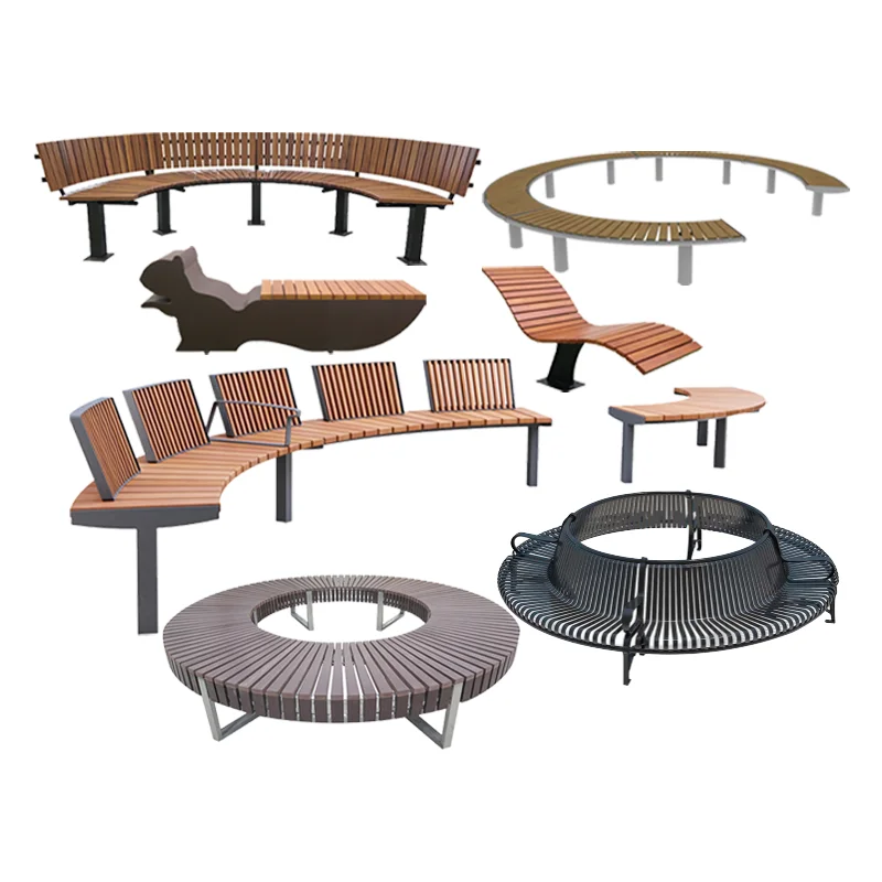 China factory wholesale customized outdoor benches  outdoor modern Design wooden garden outdoor patio benches OEM/ODM Benches