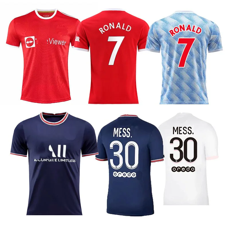 2021 2022 soccer jersey united city Borussia milan Hazard M.salah soccer jersey  Mbappe Ronaldo football jersey