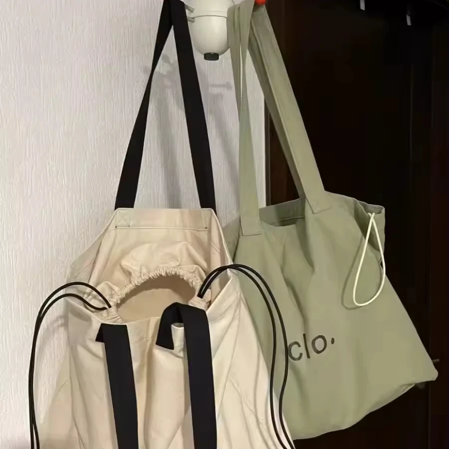 2024 New Fashion Canvas Handbag With Drawstring Organic Cotton Tote Bag Logo Customized
