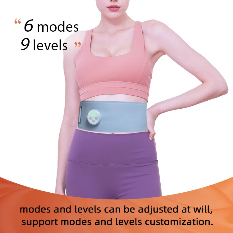 OEM/ODM Electronic Rechargeable EMS ABS STIMULATOR WITH DISPLAY for waist and abs shaping & massaging relaxing