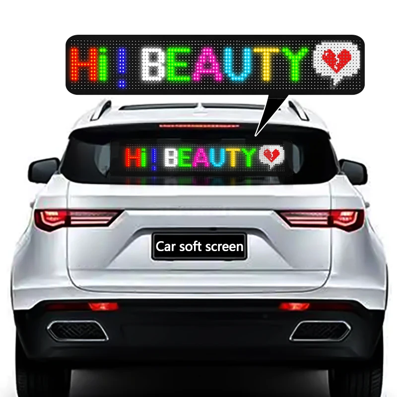 Smart APP Control Flexible Led Screen Scrolling Message Pattern Graffiti Text LED sign board Animation RGB LED Display Panel