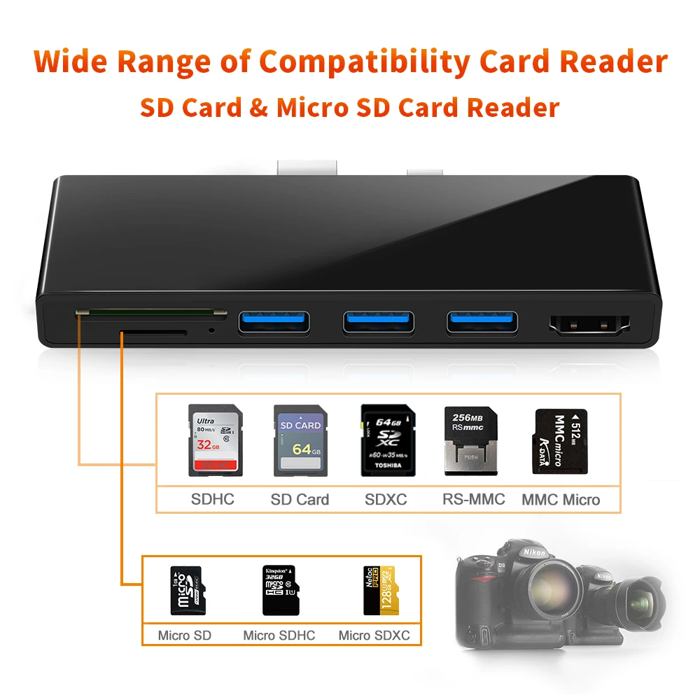 Rocketek завод Smart Mini DP USB3.0 Card Reader комбо для поверхности PRO5