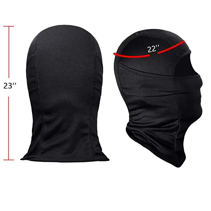 Wholesale high qualtity Custom logo face mask Knit Full Face Cover Ski Mask 1 hole balaclava cap hat