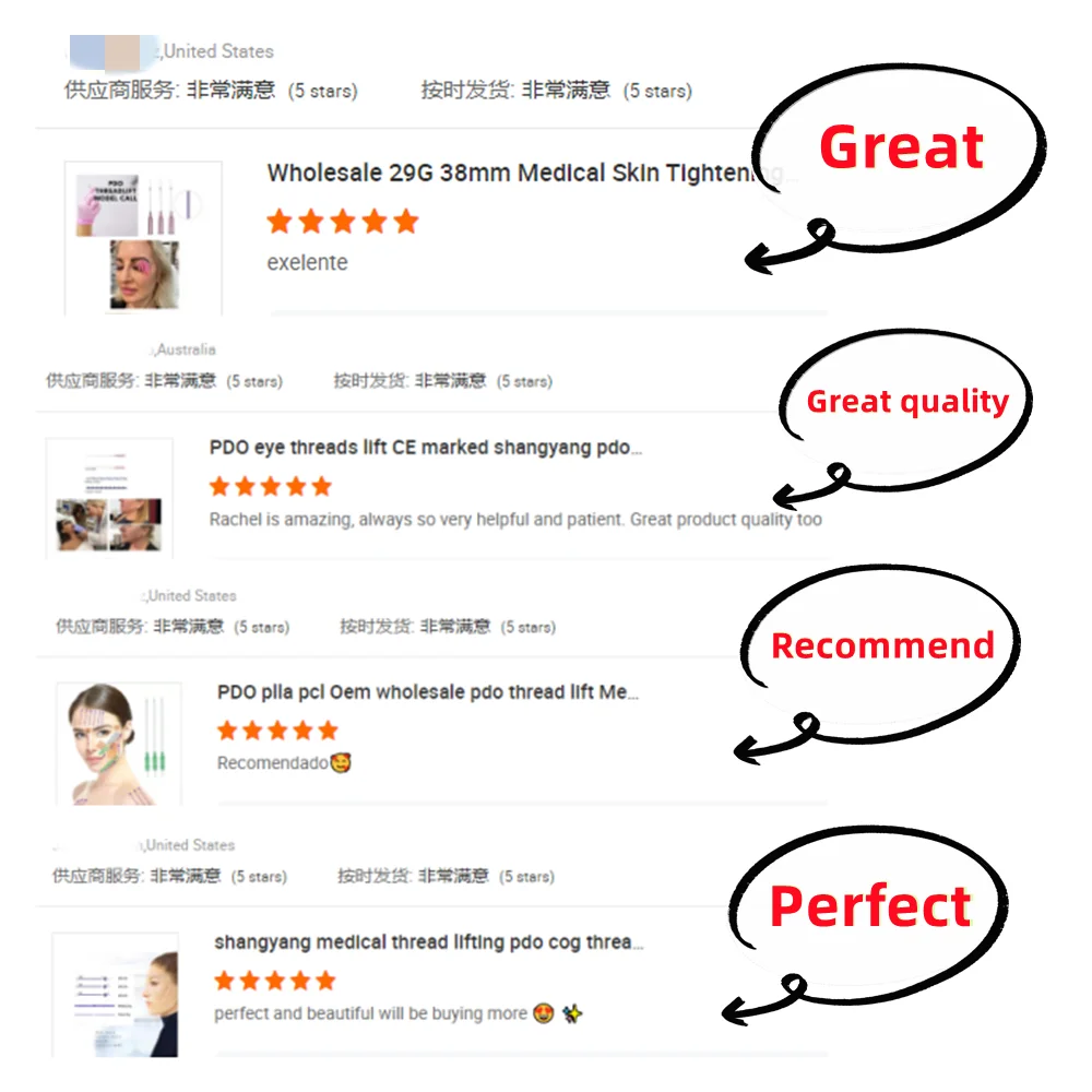 REJEON Pdo Cog 3d 6d 8d Thread Blunt W Cannula Needle Anti-aging Thread Lift Soft Beauty Skin Care Korea Pdo Threads for Face