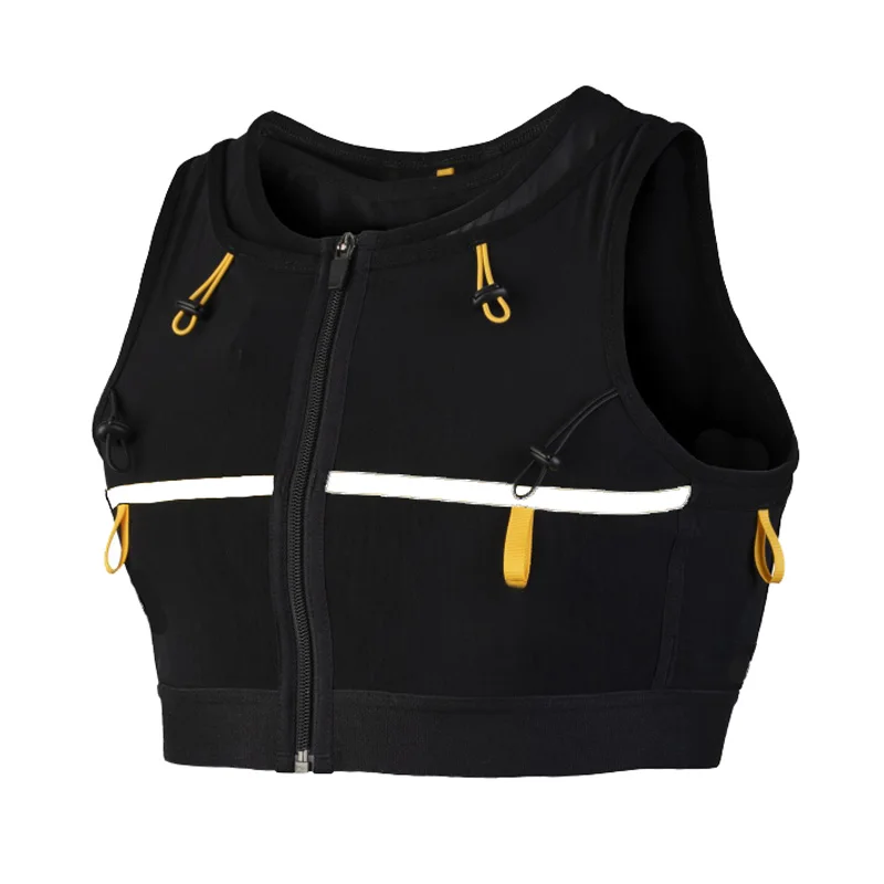 wholesale new mesh mens phone holder vest universal sports running backpack vest reflective running belt vest for women men