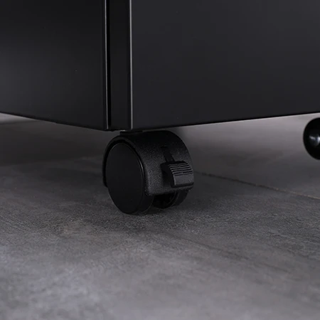 Office 3 Drawer Rolling Steel  Metal Filing  Mobile Cabinet Metal File Cabinet Furniture Locker With Wheels