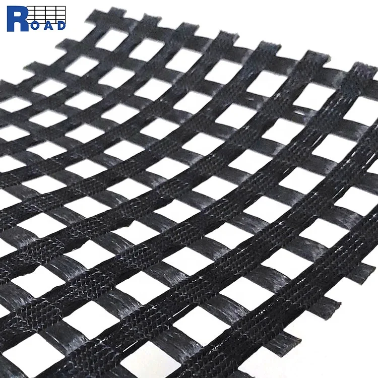 Long life pet PP PE hdpe polyester fiberglass geogrid  warp-knitted  for slope protecting project retaing wall reinforcement