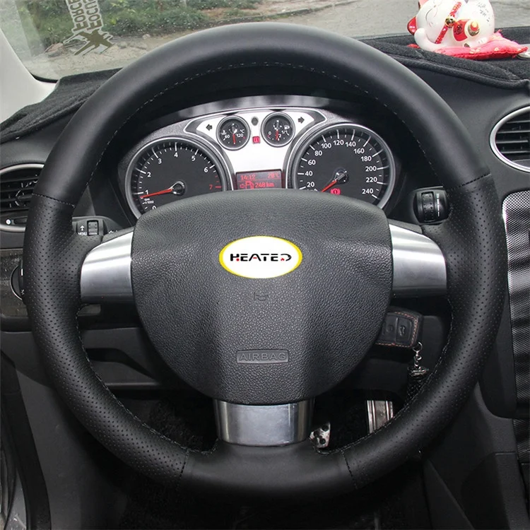 Steering Wheel Cover  for Ford Focus 2 2005-2011 (3-Spoke) wholesale price for you Steering Wheel Wrap