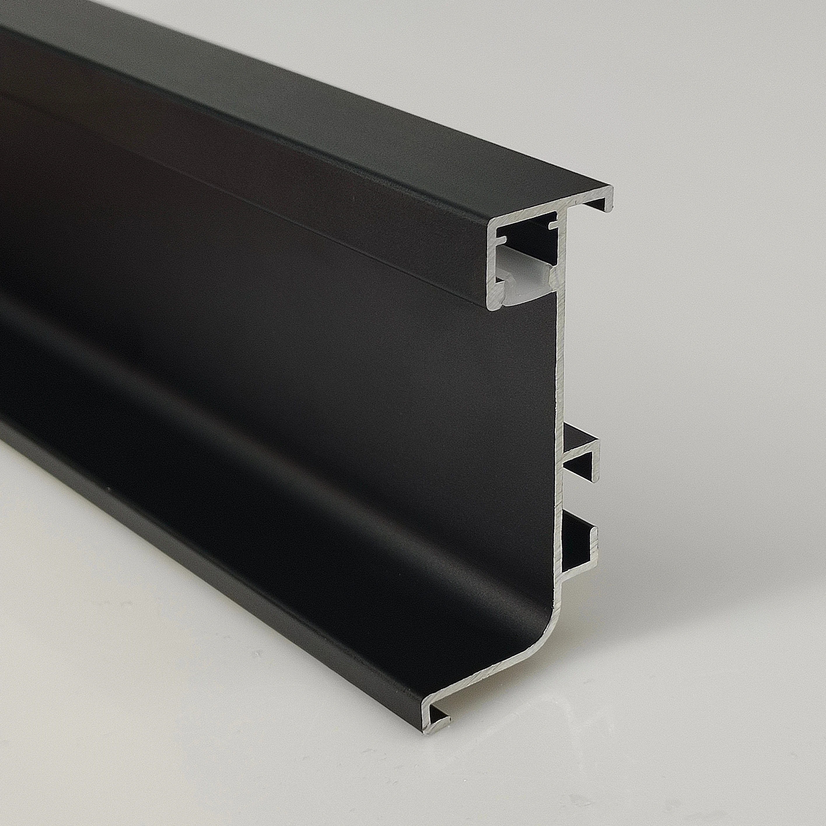 Modern Minimalist W26*57mm Aluminum Alloy Cupboard Wardrobe Handle Profile With LED Light