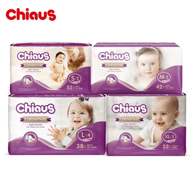 Cottony Soft Premium Disposable New Born Top Baby Diaper Manufactures China