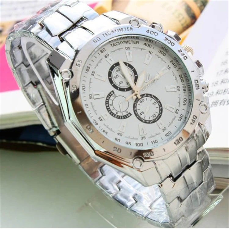 Часы reloj ORLANDO 026 мужские спортивные модные электронные кварцевые из нержавеющей стали с синим циферблатом