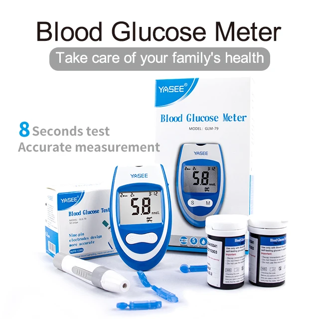 High Quality Health Care Blood Glucose Meter and Glucometers Monitoring Blood Sugar Tester 50 Test Strips And 50 Lancets
