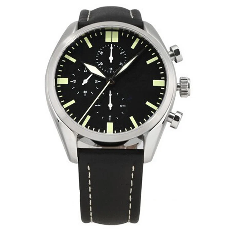 5ATM water resistant bronze leather strap quartz watches men wrist