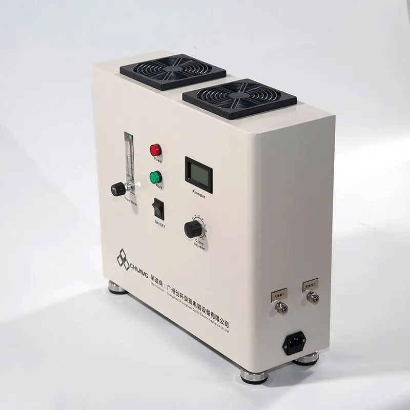 Continuous working ozone generator for laboratory water treatment