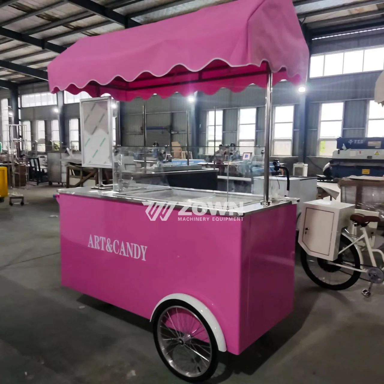 fabric Used food trucks Popular Dessert Party Cart Customized Color Christmas Mini Food Truck Wooden Flower Candy Cart