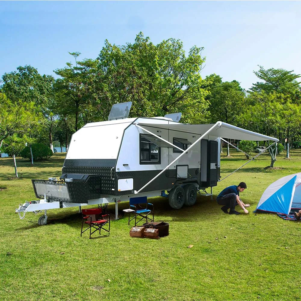Manley Custom Outback 4-местный 5-местный внедорожный Трехместный семейный Трейлер с ванной комнатой до 2000 кг на продажу