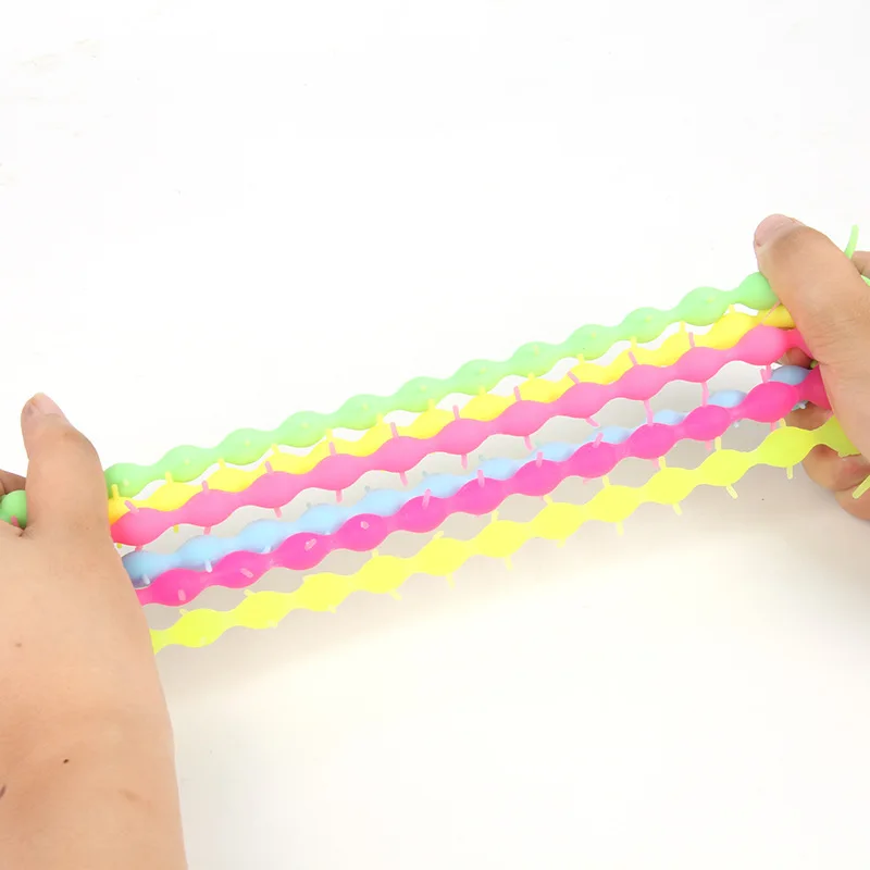 Caterpillar Fidget Worm Stretchy Strings Toy Caterpillar Worms Fidget Toy for Kids