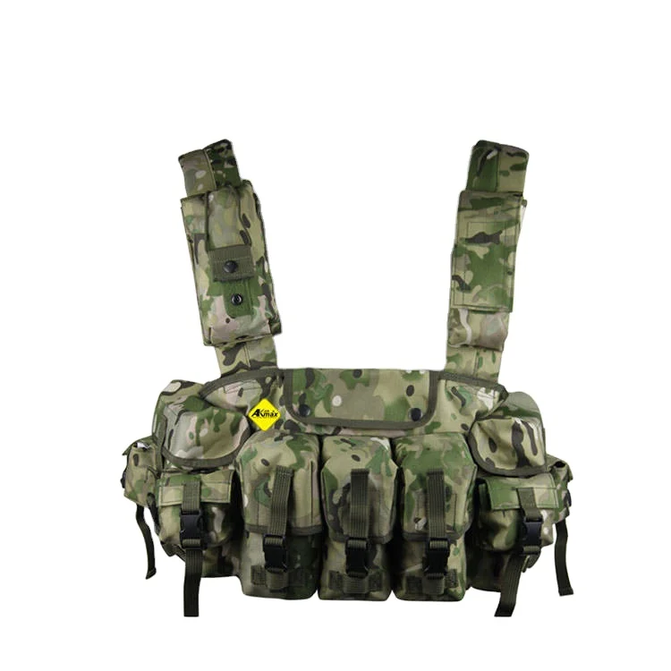 AKmax Tactical Assault Chest Rig Full Protective Tactical Chest Combat Plate Carrier Tactical Chest  Multicam Camouflage