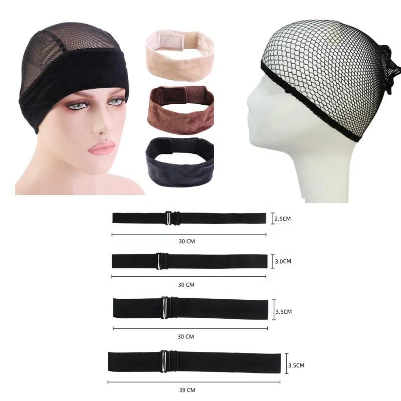 Men Women Elastic Mesh  Styling Hat Wig Accessories Hair Net Fixed Hats Fixed headband of wig