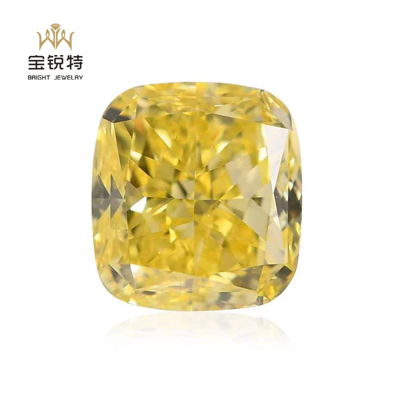 Fancy Yellow Diamond 0.5-2 Carat Vs1 Fancy Shape Cvd Hpht Diamond IGI Loose Lab Diamond