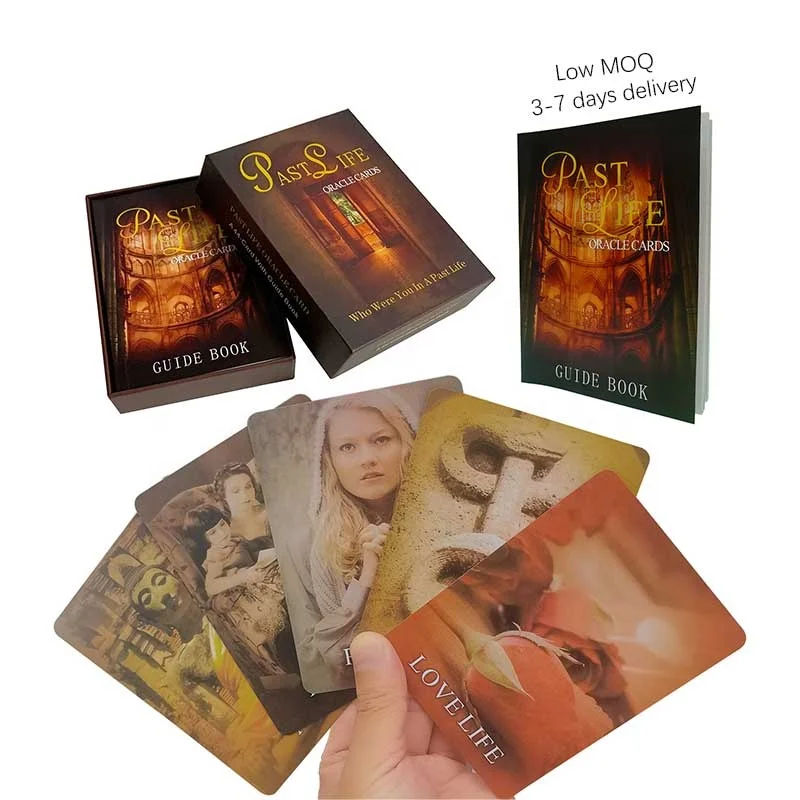 Wholesale high quality full english board games cards tarot game cards past life Oracle cards