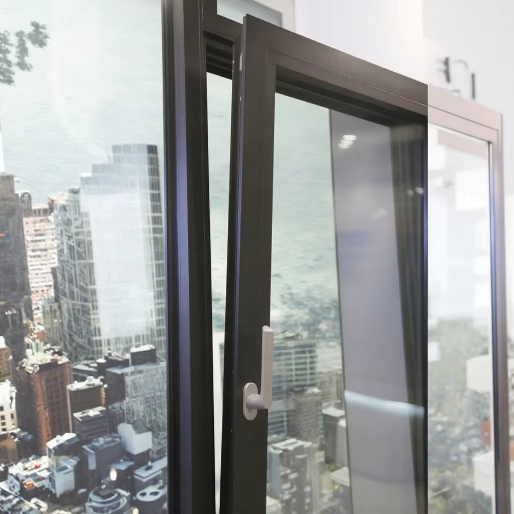 NFRC Certificate  Hurricane Impact Tilt and Turn Window Noiseless Aluminum Windows