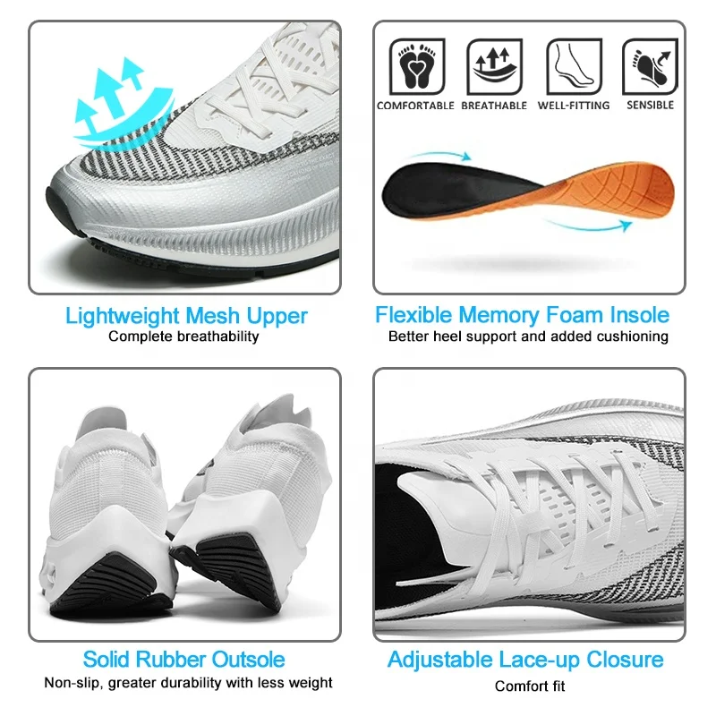 China Shoes Factory Wholesale Fashion Big Size Customize Your Own Logo Brand Air Cushion Gym Running Sport Running Shoes for Man