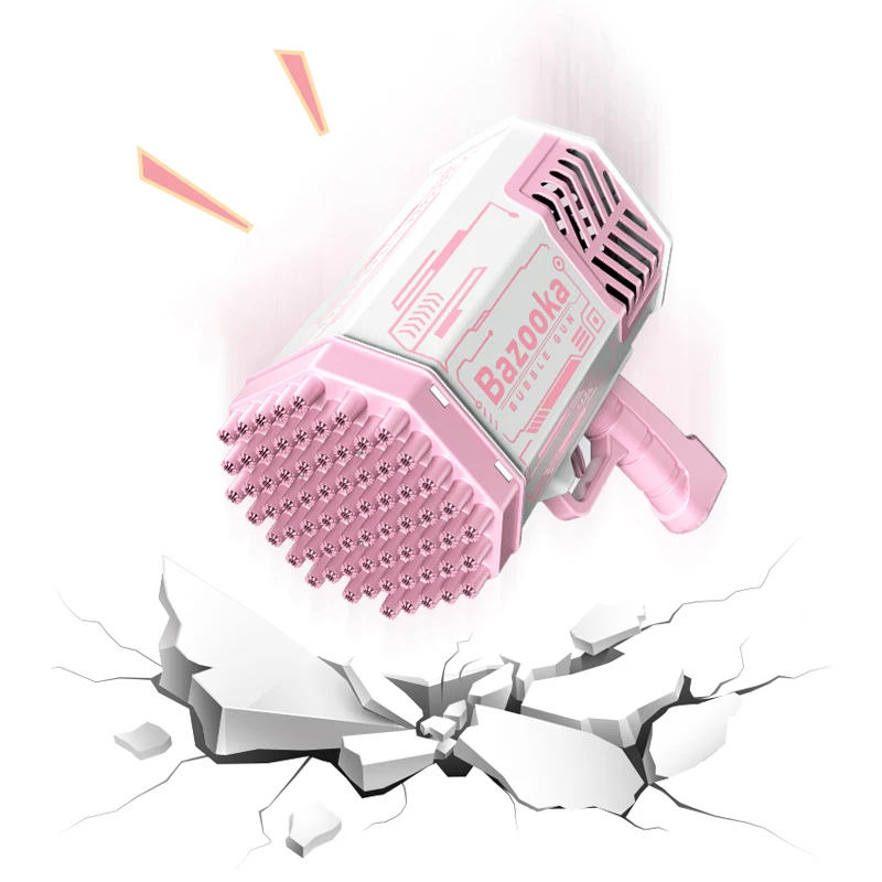 69-hole Bazooka soap Bubble Gun Blowing Bubble Machine Colorful Lighting Electric Children Boys and Girls Bubble Gun Toys