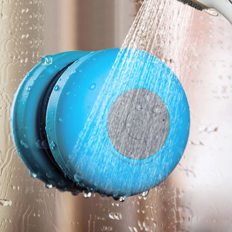 Shower mini blue tooth wireless speaker with suction cup