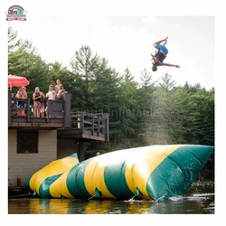 Cheap inflatable water jump bag / inflatable water catapult blob for water park game