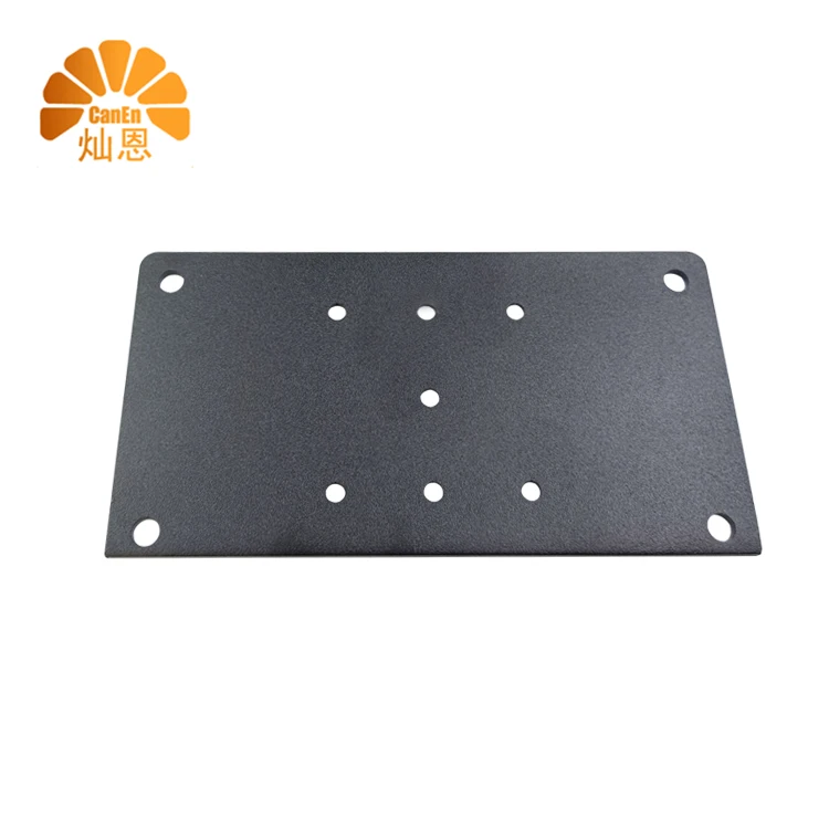 Sheet Metal Fabrication Post Anchor Base Steel Plate for Deck Railing Wood Fence Bracket Wood Connector Metal Deck Railing Plate