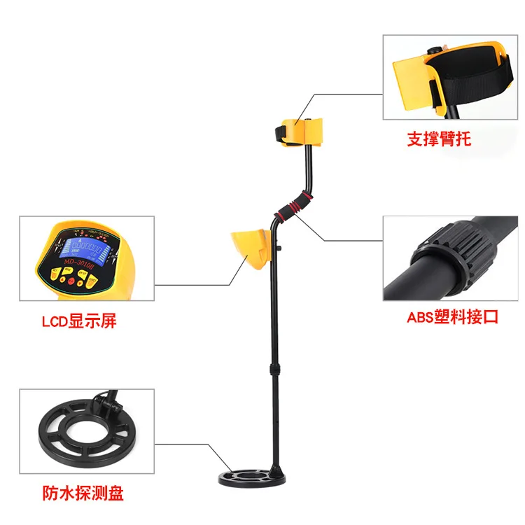 underground metal detector Handheld Treasure Hunter Gold Digger Finder LCD Display