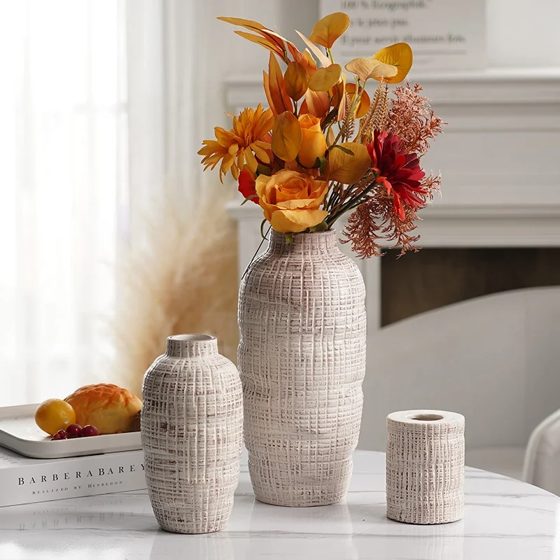 EAGLEGIFTS Nordic Custom Flower Vasen Set Vasi in Ceramic e Porcellana Rustic Decor Porcelain Glaze Vase Set of 3