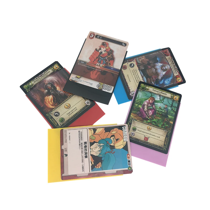 Оптовая продажа экологически чистые матовые карточные рукава TCG/gcc/MTG/YUGIOH однотонного цвета для