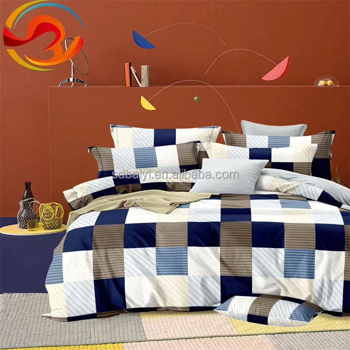 Design bedding set for double bed high quality bed linen OEM/ODM queen size bedsheet factory duvet cover whole sale drap de lit