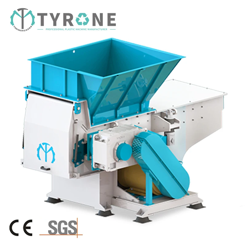 Automatic Plastic Shredder Machines Industrial Heavy Duty Single Shaft Steel Shredder Wood Crusher