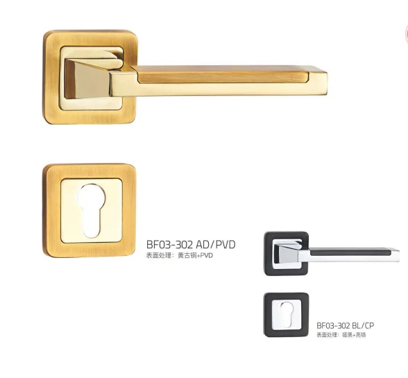  Дверной замок из нержавеющей стали черный и серый дверной с ключами