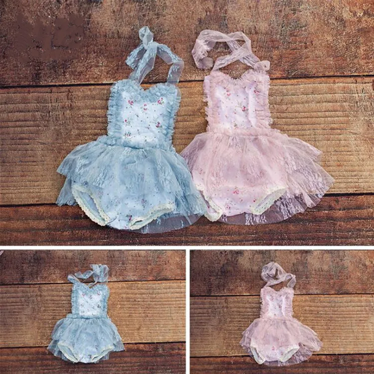 Newborn children baby lace diapers photo props girl lace skirt pastoral style