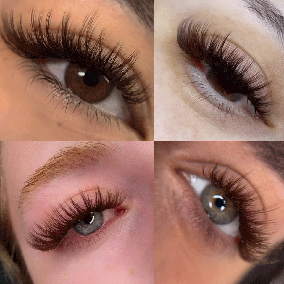 OEM Cashmere wholesale korean pbt fiber J B C D L curl eyelash extension hand made private label volume 12 lines lash extensions