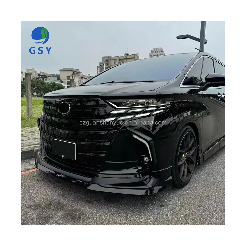 Высококачественный автомобильный бамперный комплект 2015-2018 Alphard черный самурайский обвес для аксессуары обновления