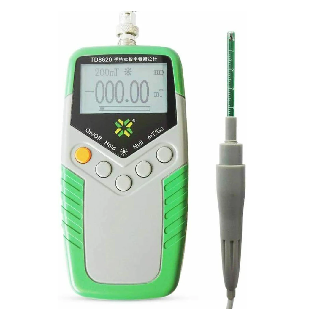 Digital Gauss Meter Tesla Meter Surface Magnetic Field Tester Gaussmeter with 5% Accuracy Ultra Large Range 0 to 2400mT
