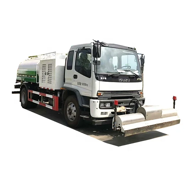Japanese 4x2 I-SUZU FTR 10000 liter High pressure road cleaning truck