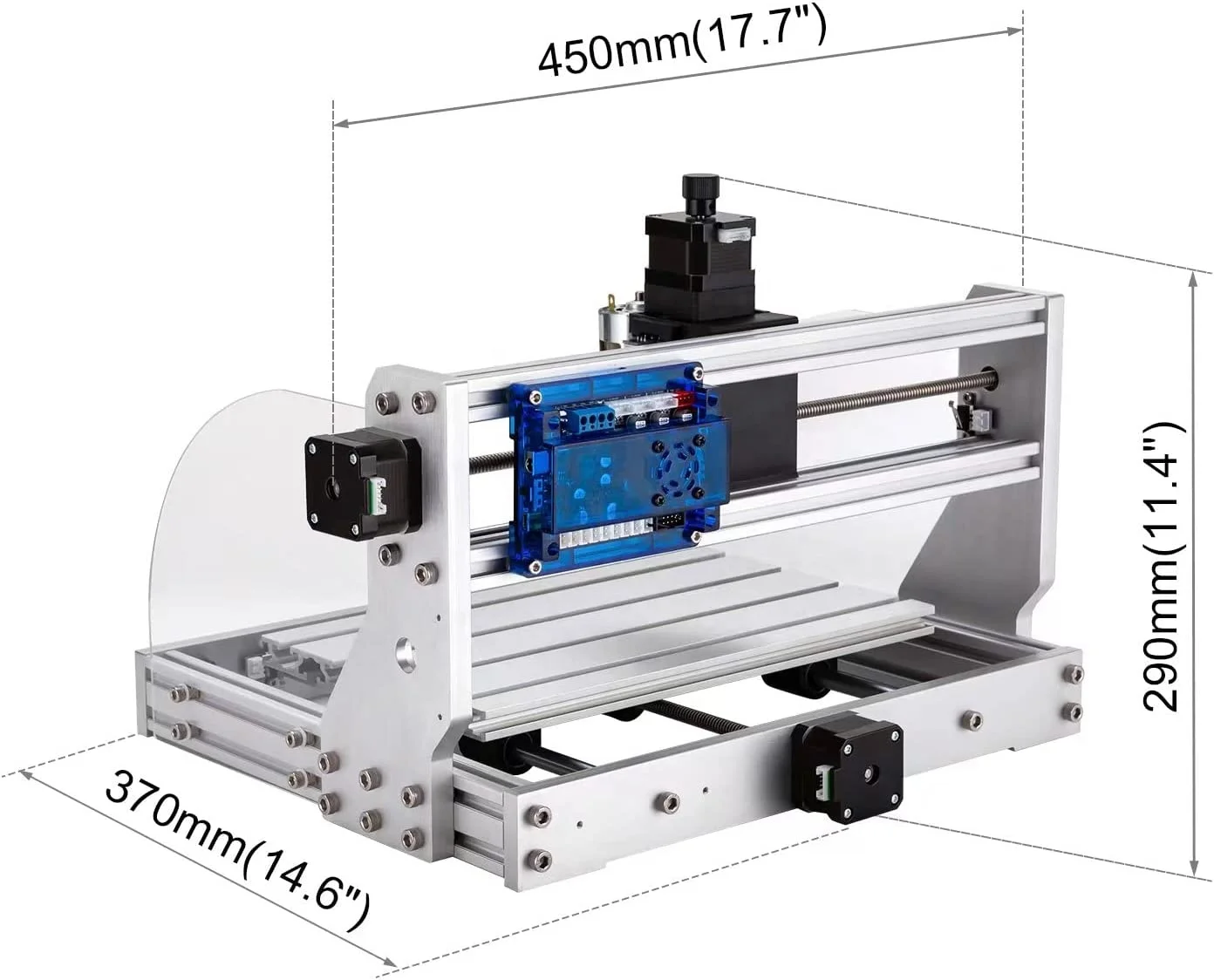 Handi DIY 3018 Pro CNC router engraving machine Aluminum Frame with 775 spindle motor 12-24V